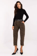 Spodnie Damskie Model IT-SP-242975-1.80 Khaki - Italy Moda -1