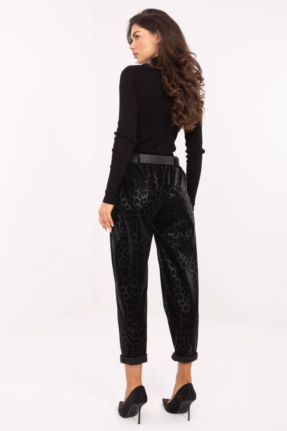 Spodnie Damskie Model IT-SP-242976.29P Black - Italy Moda -3 Spodnie Damskie Model IT-SP-242976.29P Black - Italy Moda -3