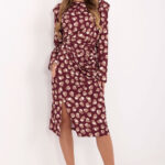 Sukienka Model IT-SK-20057.21P Bordo - Rue Paris -1