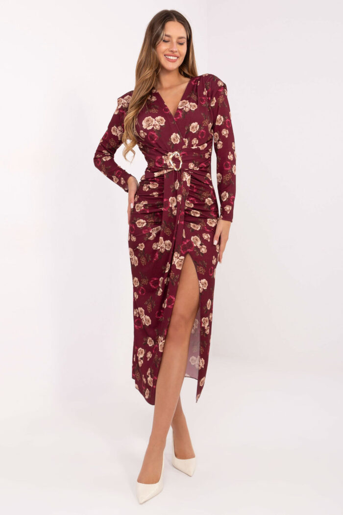 Sukienka Model IT-SK-21625-2.28 Bordo - Italy Moda -1