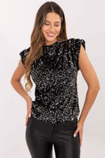 Bluzka Model IT-BZ-20052.96 Black/Silver - Italy Moda -1