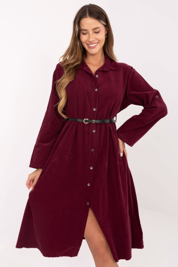 Sukienka Model MI-SK-92400.17 Bordo - Italy Moda -1