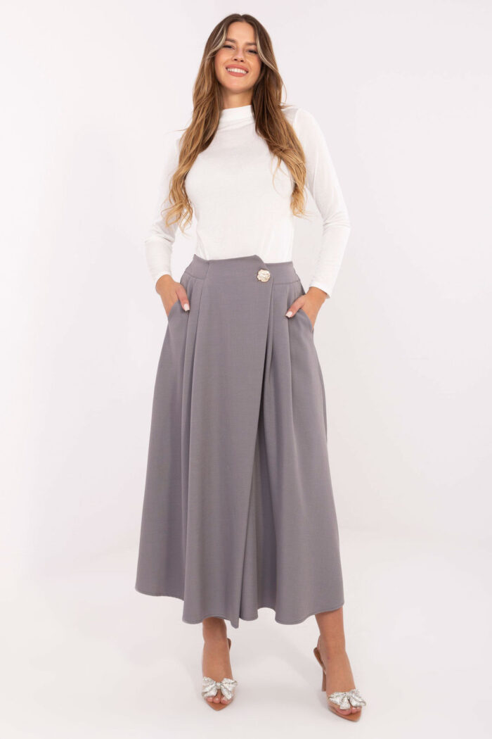 Spódnica Model IT-SD-81036.32 Grey - Rue Paris -1