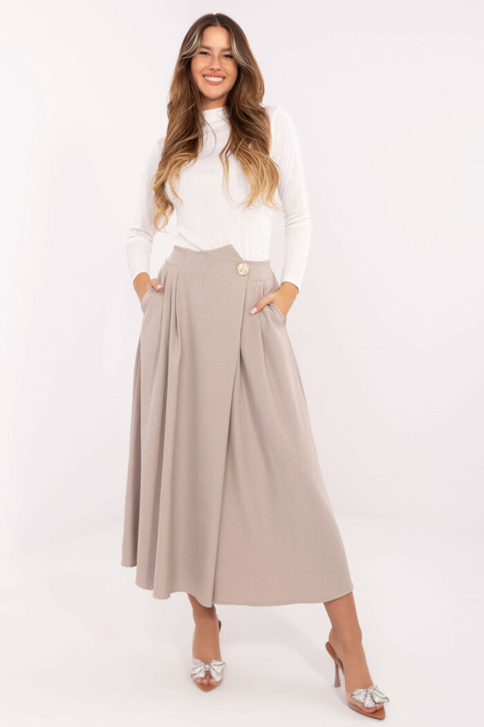 Spódnica Model IT-SD-81036.32 Beige - Rue Paris -1