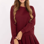 Sukienka Model MI-SK-3249.98 Bordo - Rue Paris -1