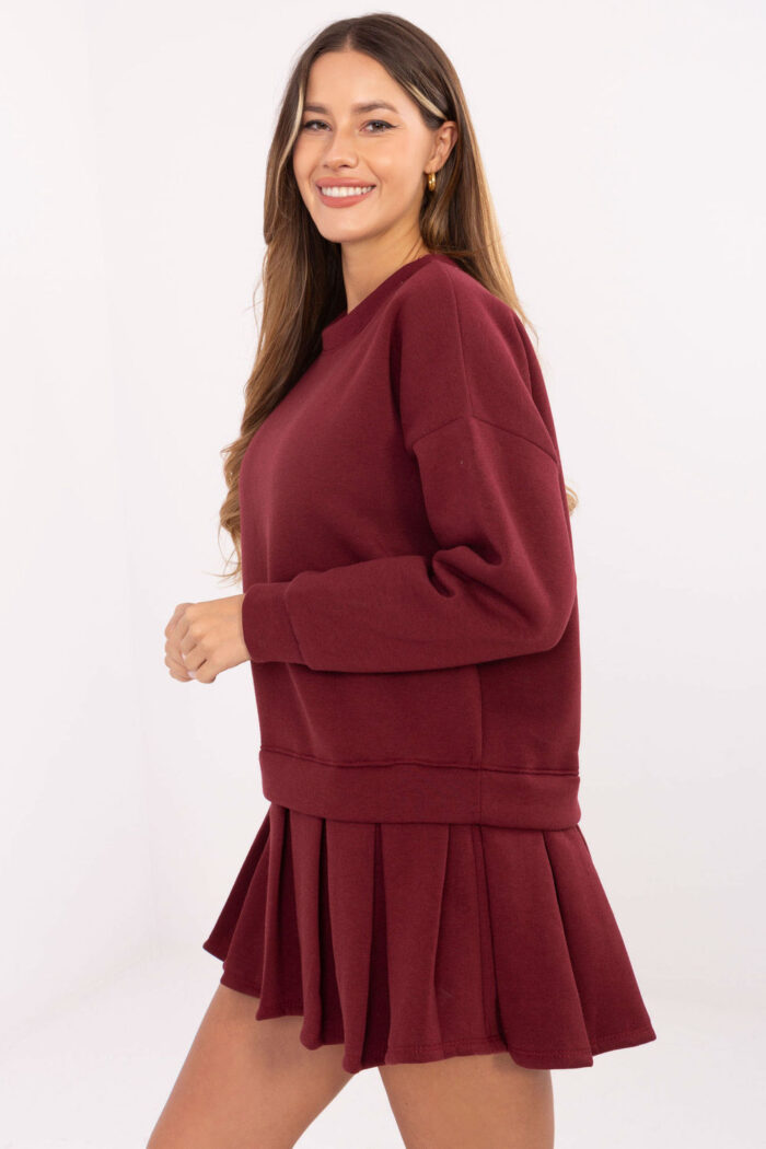 Sukienka Model MI-SK-3249.98 Bordo - Rue Paris -2