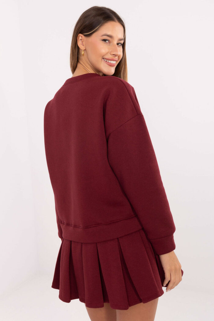 Sukienka Model MI-SK-3249.98 Bordo - Rue Paris -3