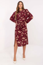 Sukienka Model IT-SK-20057-1.02 Bordo - Rue Paris -1