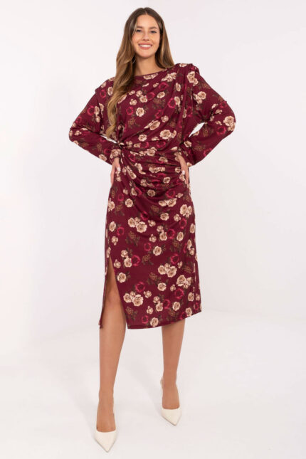 Sukienka Model IT-SK-20057-1.02 Bordo - Rue Paris -1