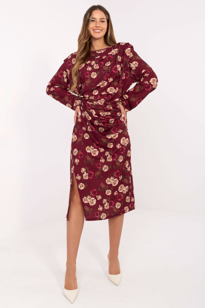 Sukienka Model IT-SK-20057-1.02 Bordo - Rue Paris -1