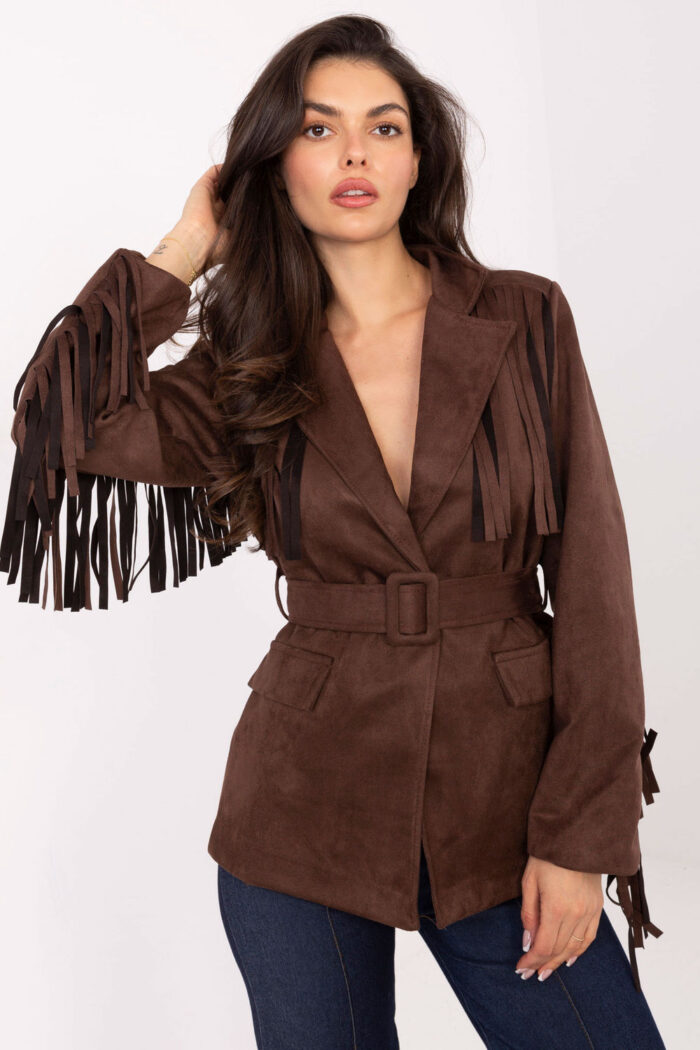 Marynarka Model IT-PL-5792.33 Brown - Rue Paris -1