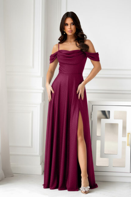 Sukienka Model 330-10 Bordo - Bicotone -1