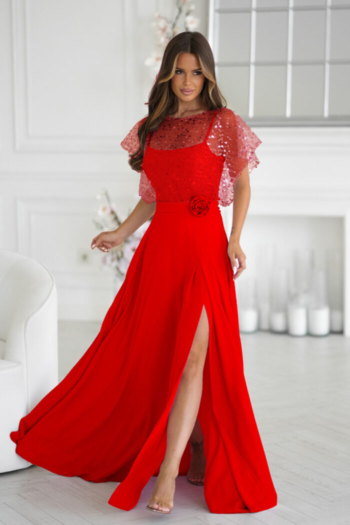Sukienka Model 333-02 Red - Bicotone -1