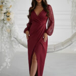 Sukienka Model 314-10 Bordo - Bicotone -1