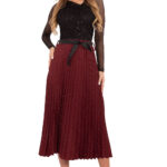 Spódnica Model MI-SD-121402.59 Bordo - Rue Paris -1