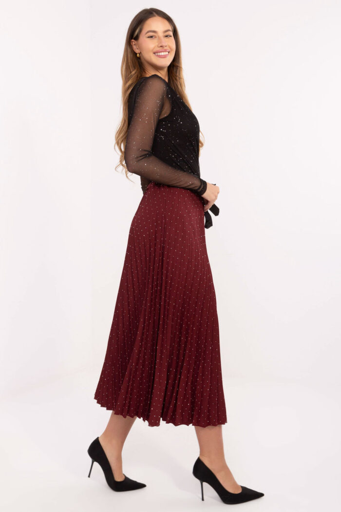 Spódnica Model MI-SD-121402.59 Bordo - Rue Paris -2