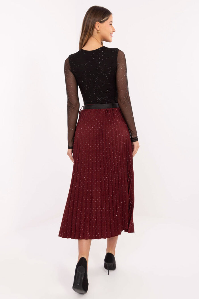 Spódnica Model MI-SD-121402.59 Bordo - Rue Paris -3