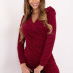 Sukienka Model IT-SK-20277.03P Bordo - Italy Moda -1