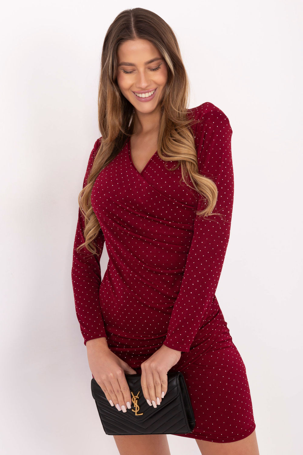 Sukienka Model IT-SK-20277.03P Bordo - Italy Moda -1 Sukienka Model IT-SK-20277.03P Bordo - Italy Moda -1