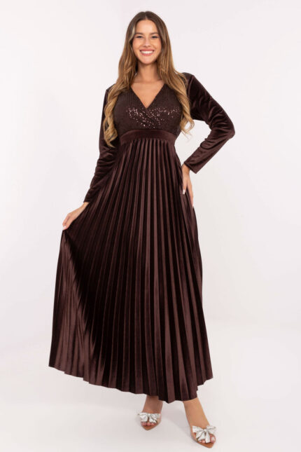Sukienka Model IT-SK-16919.04P Dark Brown - Italy Moda -1