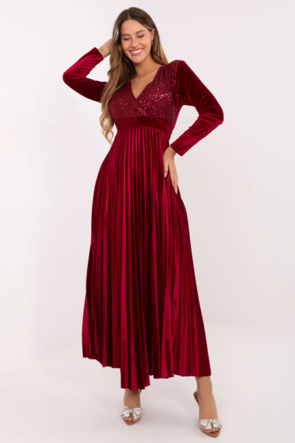 Sukienka Model IT-SK-16919.04P Bordo - Italy Moda -1