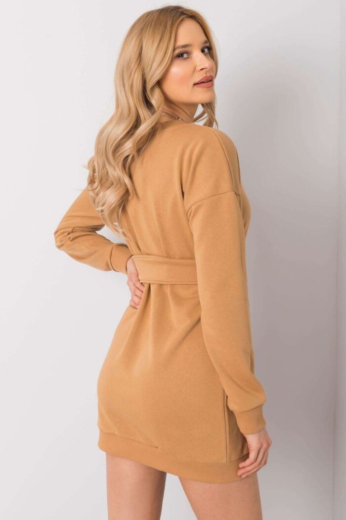 Sukienka Model RV-SK-6179.09 Camel - Rue Paris -3