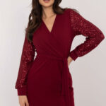 Sukienka Model MI-SK-67634.99 Bordo - Italy Moda -1