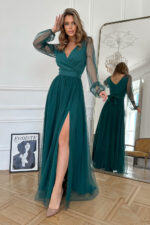 Sukienka Model 302-13 Bottle Green - Bicotone -2