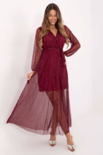 Sukienka Model IT-SK-21808.01 Bordo - Italy Moda -1