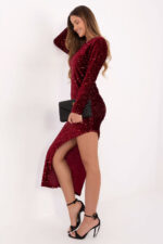 Sukienka Model IT-SK-20022.21P Bordo - Italy Moda -3