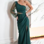 Sukienka Model 296-13 Bottle Green - Bicotone -1