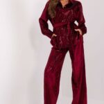 Spodnie Komplet Model LK-KMPL-509498.08 Bordo - Lakerta -1