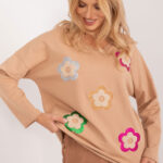 Bluzka Model DHJ-BZ-6679.22 Beige - Italy Moda -1