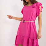 Sukienka Model DHJ-SK-8921.21 Dark Pink - Italy Moda -1