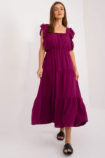 Sukienka Model DHJ-SK-8352.04 Dark Violet - Italy Moda -1