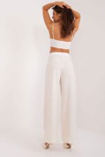 Spodnie Damskie Model DHJ-SP-A7327TRT2.32 Ecru - Italy Moda -3