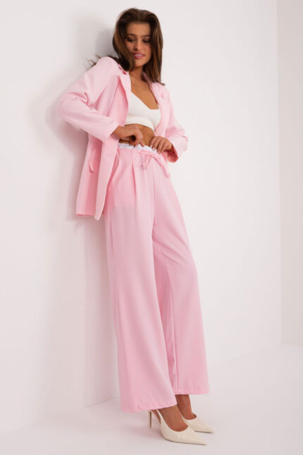 Spodnie Damskie Model DHJ-SP-A7327TR.28 Light Pink - Italy Moda -2