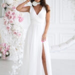 Sukienka Model 318-04 Ecru - Bicotone -1