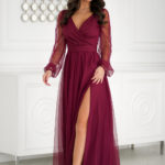 Sukienka Model 302-10 Bordo - Bicotone -1