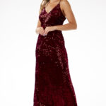 Sukienka Model A697 Claret - awama -1