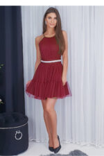 Sukienka Model Cristal 02063. Bordo - With You -1