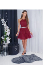 Sukienka Model Cristal 02063. Bordo - With You -2