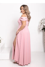 Sukienka Model Walentina Gładka 0011171. Dirty Pink - With You -4