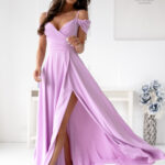 Sukienka Model Walentina Gładka 0011171. Lila - With You -1