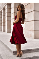 Sukienka Model Tifani 001140. 7/8 Bordo - With You -2