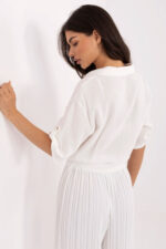 Koszula Damska Model DHJ-KS-8595-1.66 Ecru - Italy Moda -3