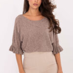 Sweter Damski Model IT-SW-99244.65 Dark Beige - Italy Moda -1