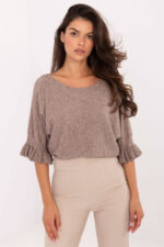 Sweter Damski Model IT-SW-99244.65 Dark Beige - Italy Moda -1