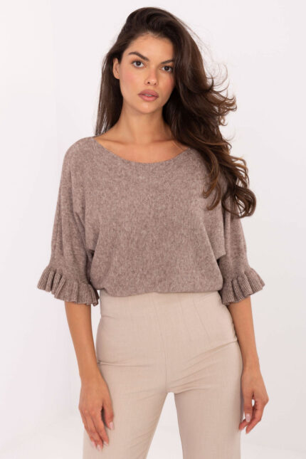 Sweter Damski Model IT-SW-99244.65 Dark Beige - Italy Moda -1