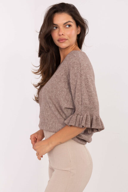 Sweter Damski Model IT-SW-99244.65 Dark Beige - Italy Moda -2